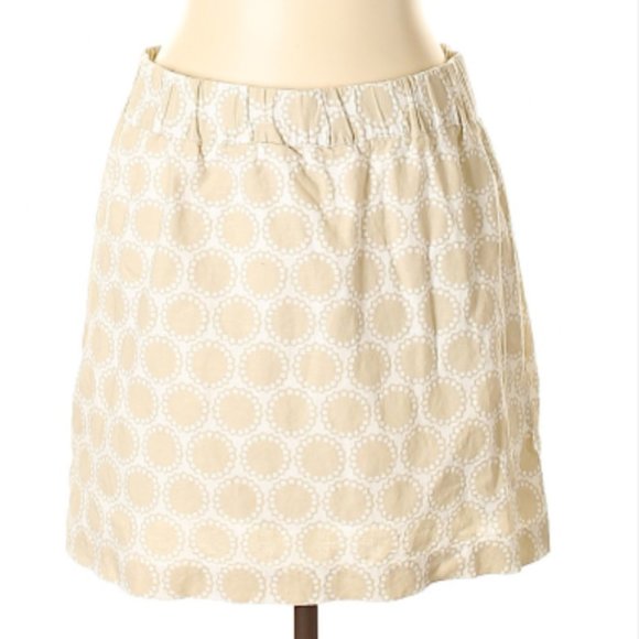 Banana Republic Dresses & Skirts - BANANA REPUBLIC Tan and White Linen Blend Skirt